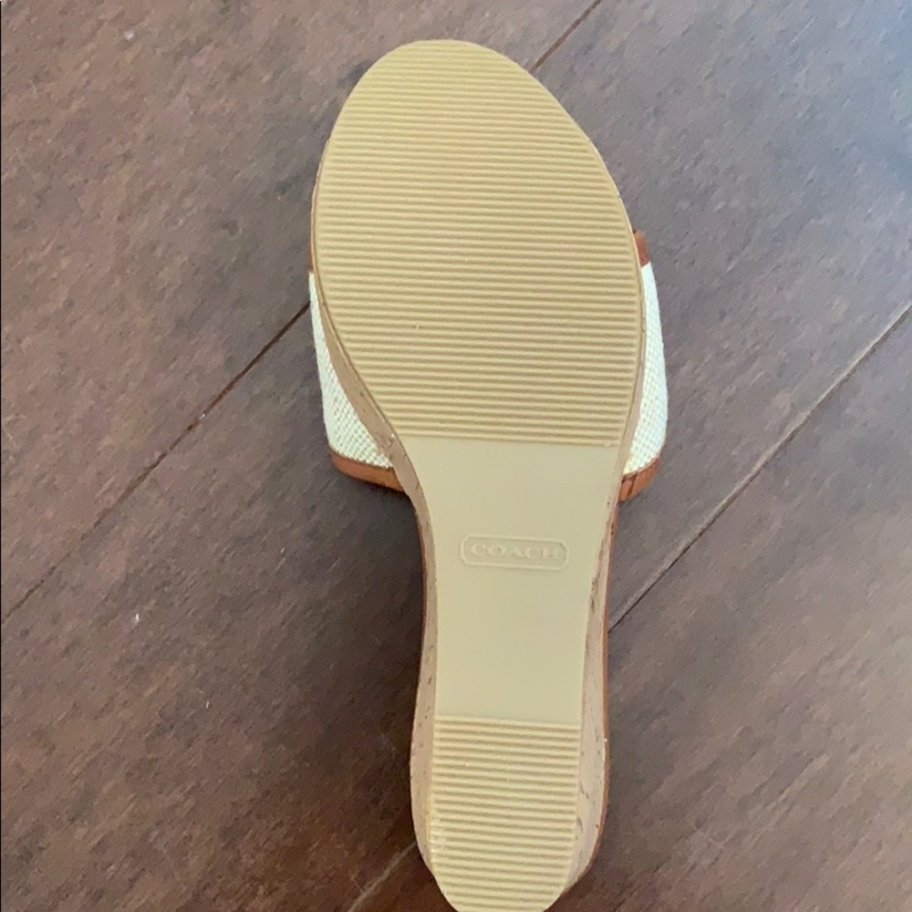 Coach cork heel slide sandals - Picture 3 of 4